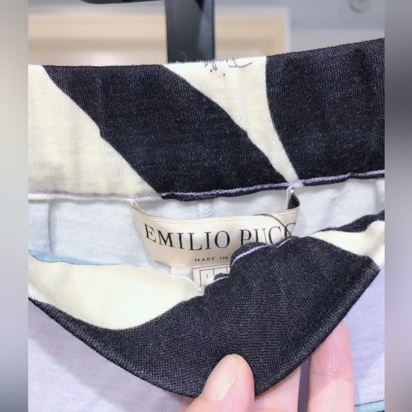 US 4 Emilio Pucci Printed wool-blend straight-leg pants NWT - Picture 5 of 8